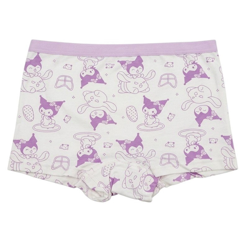 Bidani - 4pc-Set - Girl's Kuromi Printed Soft Comfort Panties - Multicolor