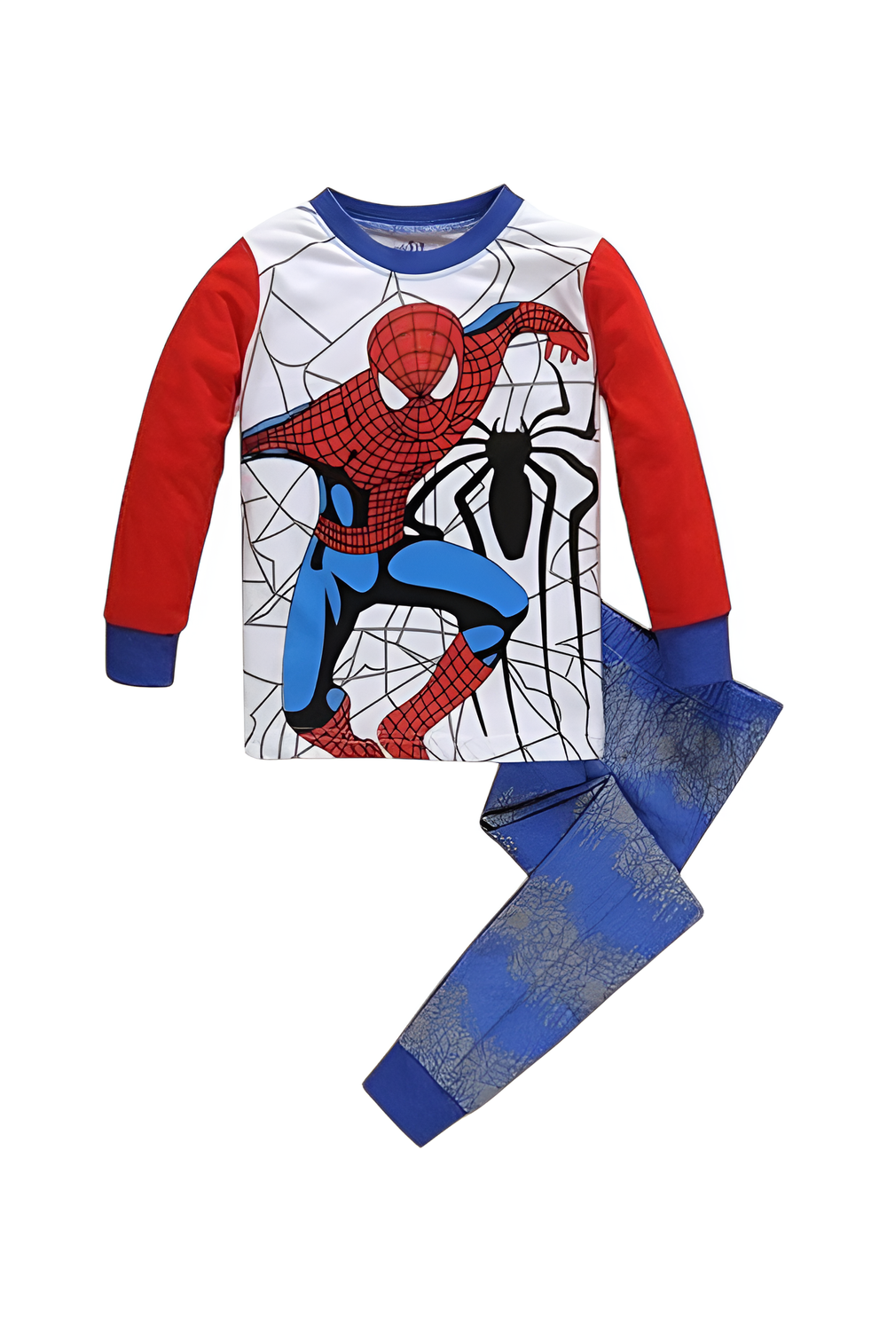 Daniel Boy's Ultimate Spidey Printed Pyjama Top and Pants - Multicolor - 2 Pcs