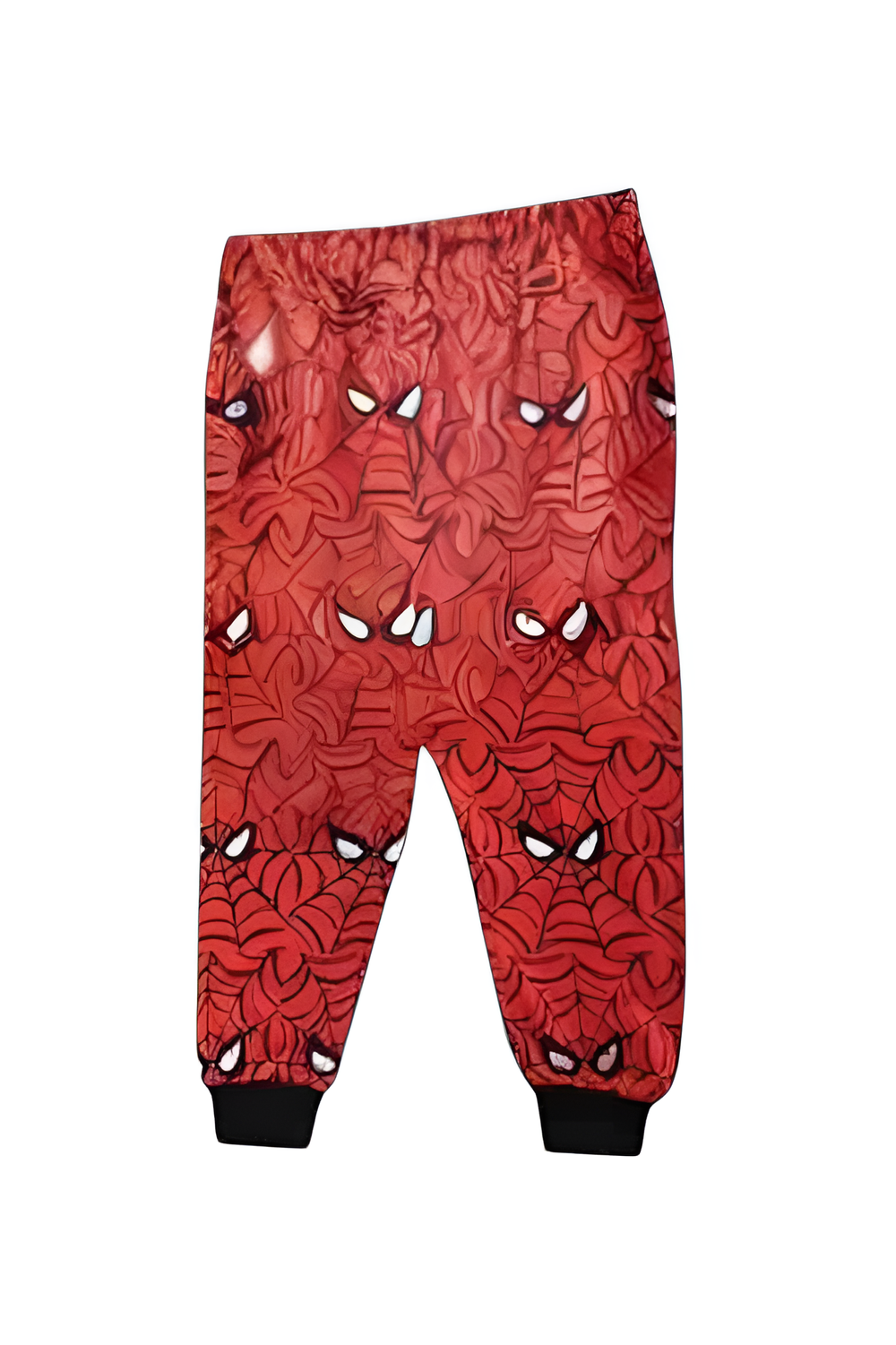 Daniel Boy's Spider Web Printed Pyjama Top and Pants - Red - 2 Pcs