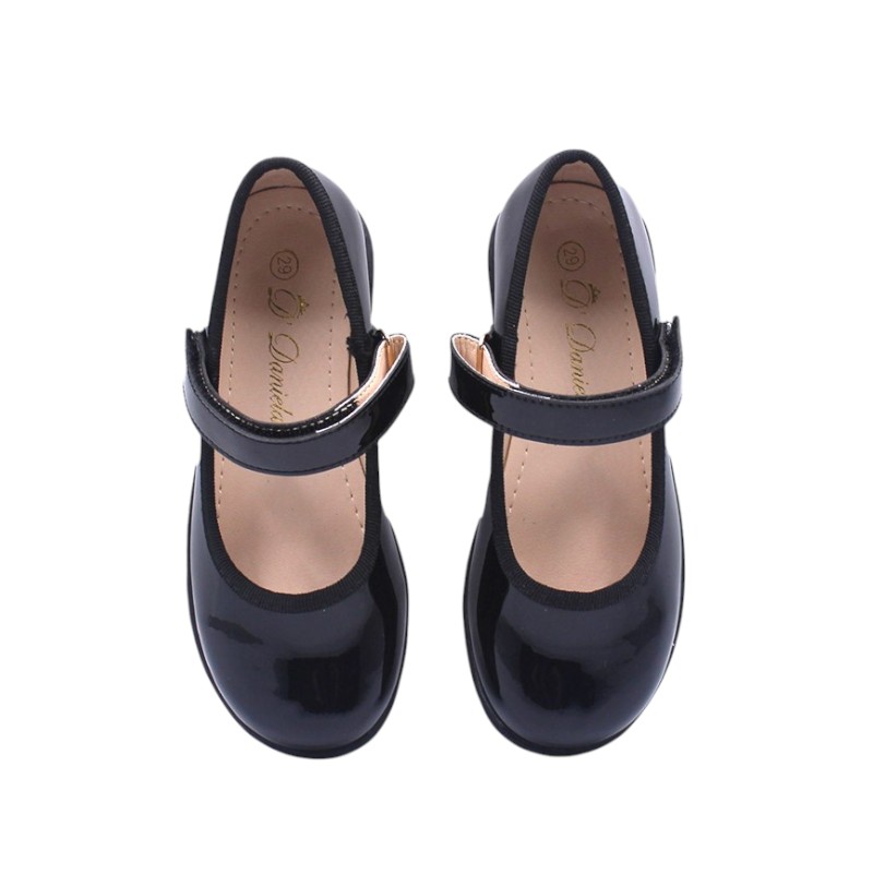 D' Daniela Classic Patent Mary Jane - Black