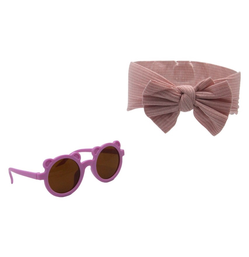 D' Daniela Leila Glasses & Headband Set - Pink