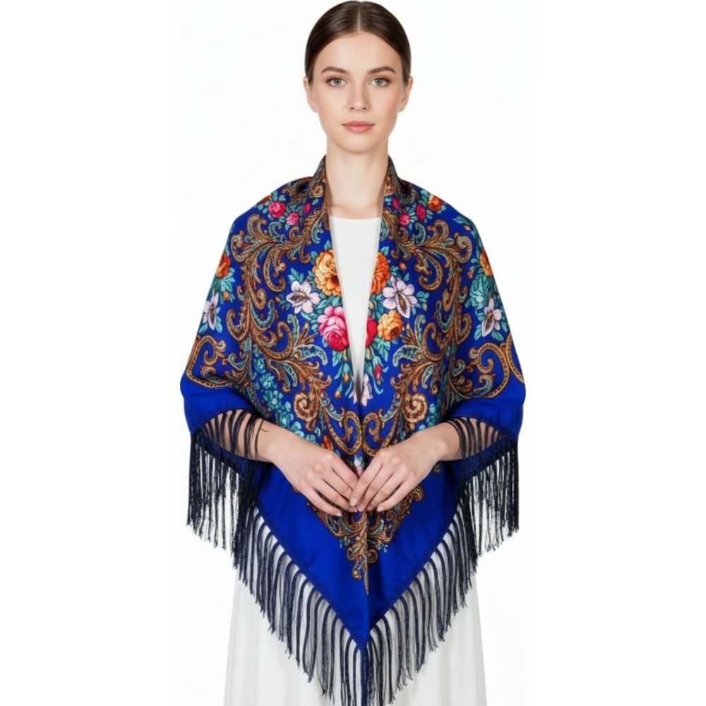 D' Daniela - Darya Women's Eastern European Cotton Tassel Shawl