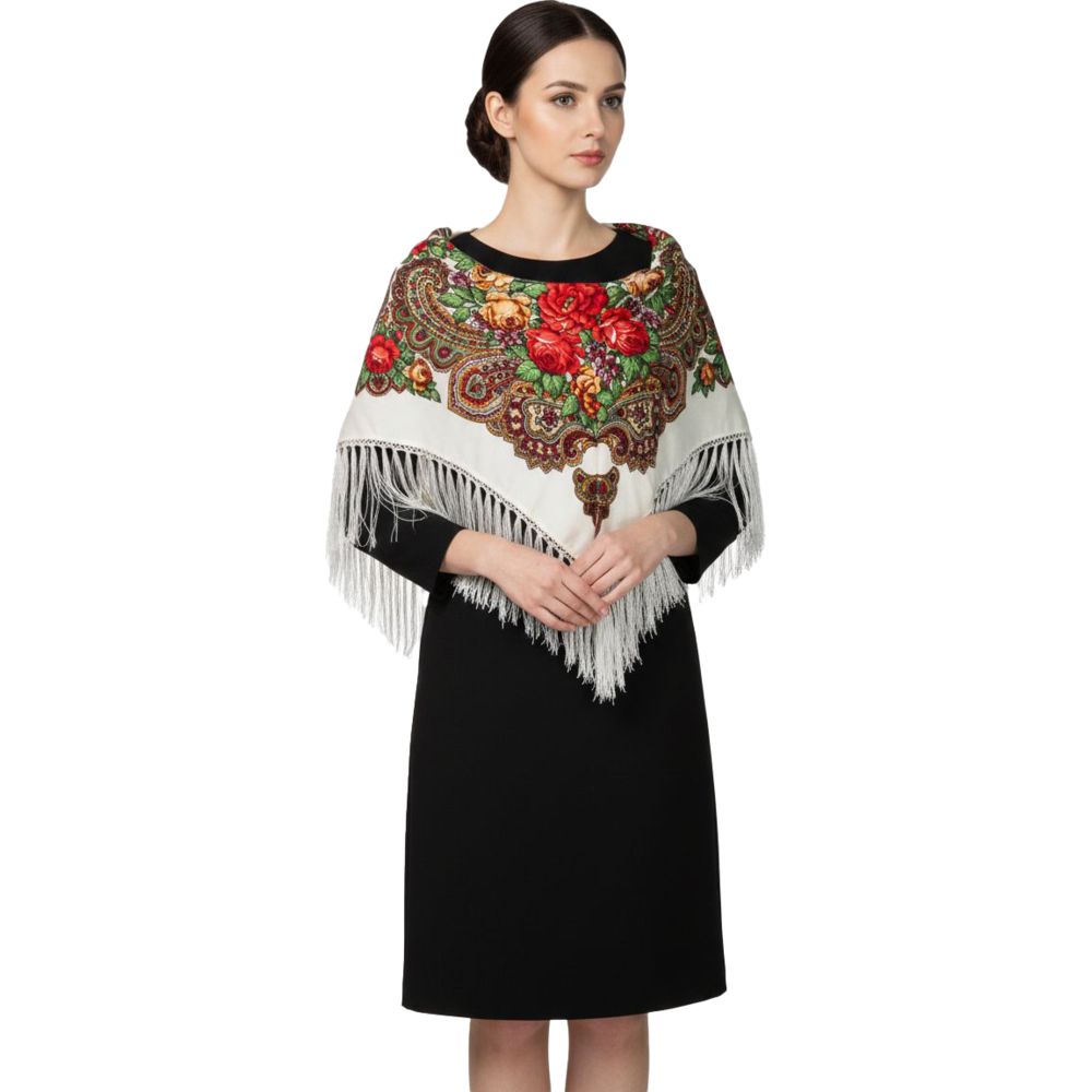 D' Daniela - Klara Women's Eastern European Cotton Tassel Shawl