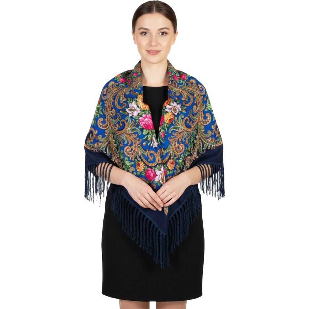 D' Daniela - Maria Women's Eastern European Cotton Tassel Shawl