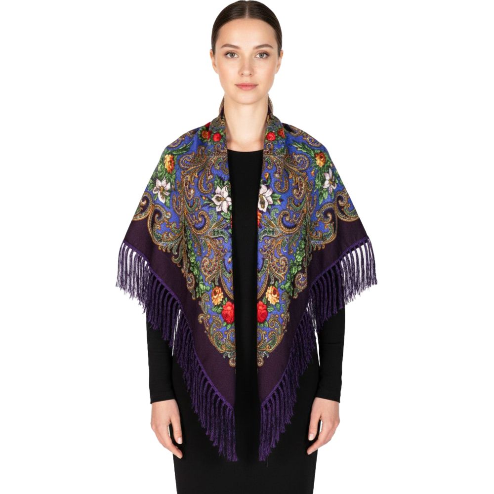 D' Daniela - Marina Women's Eastern European Cotton Tassel Shawl