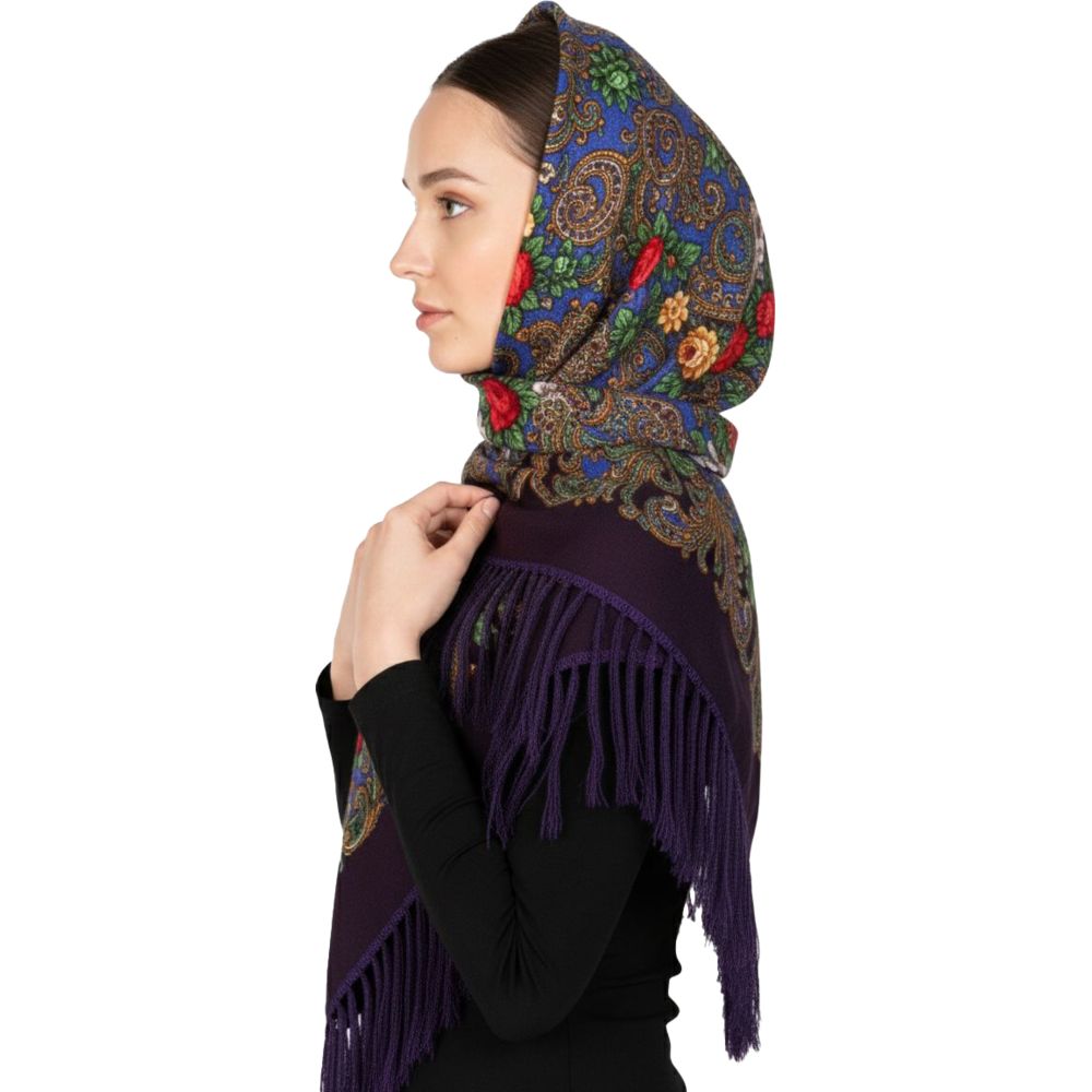 D' Daniela - Marina Women's Eastern European Cotton Tassel Shawl