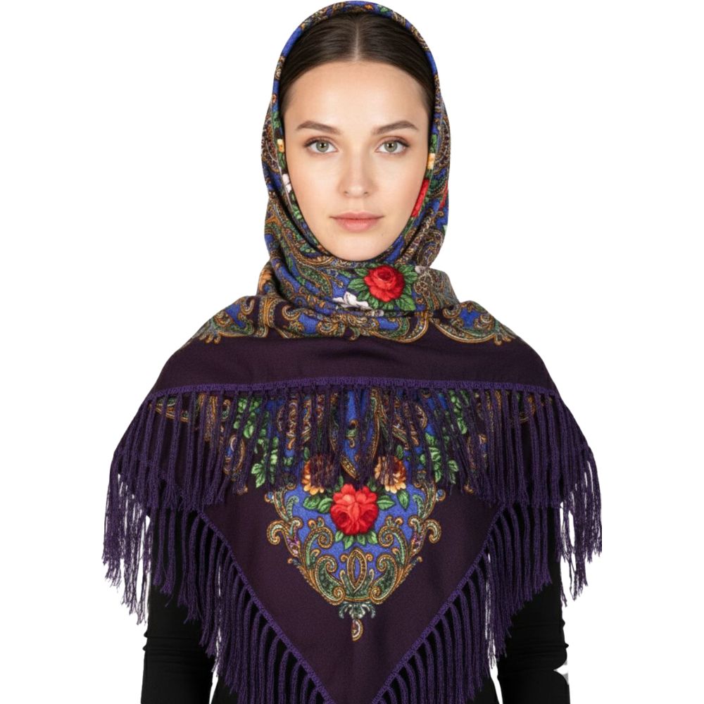D' Daniela - Marina Women's Eastern European Cotton Tassel Shawl