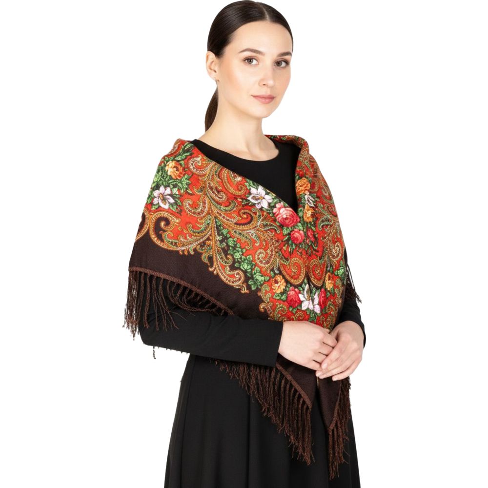 D' Daniela - Olimpiada Women's Eastern European Cotton Tassel Shawl
