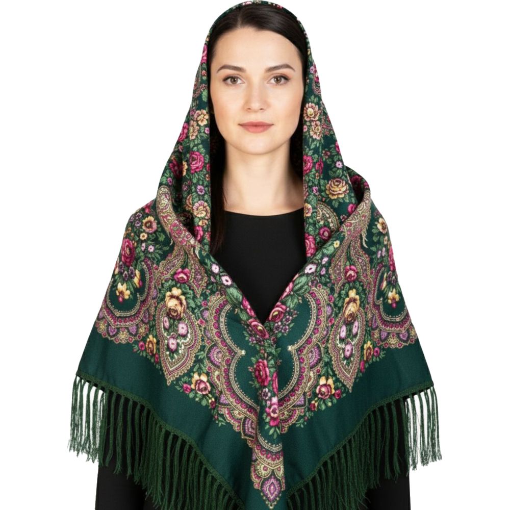 D' Daniela - Stefaniya Women's Eastern European Cotton Tassel Shawl