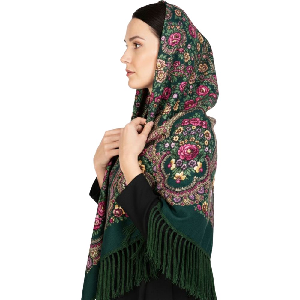 D' Daniela - Stefaniya Women's Eastern European Cotton Tassel Shawl