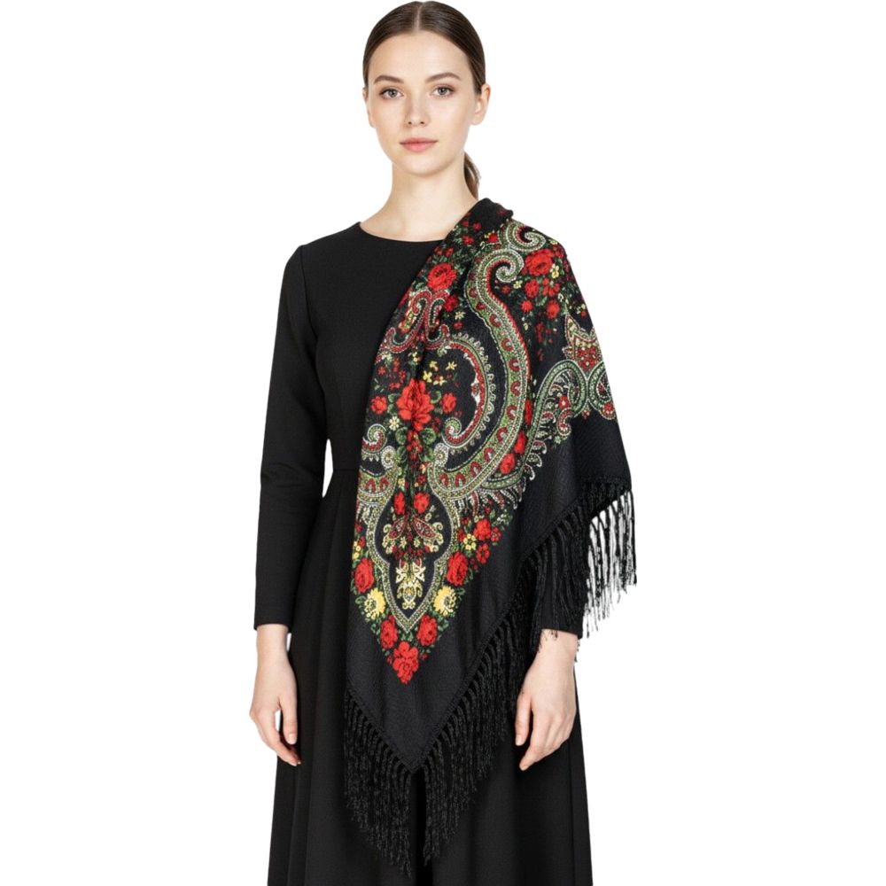 D' Daniela - Nelli Women's Eastern European Cotton Tassel Shawl