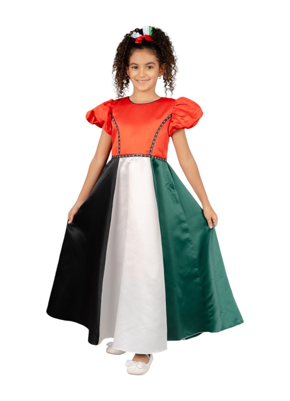D' Daniela Uae National Short Sleeve Dress - Aya Collection