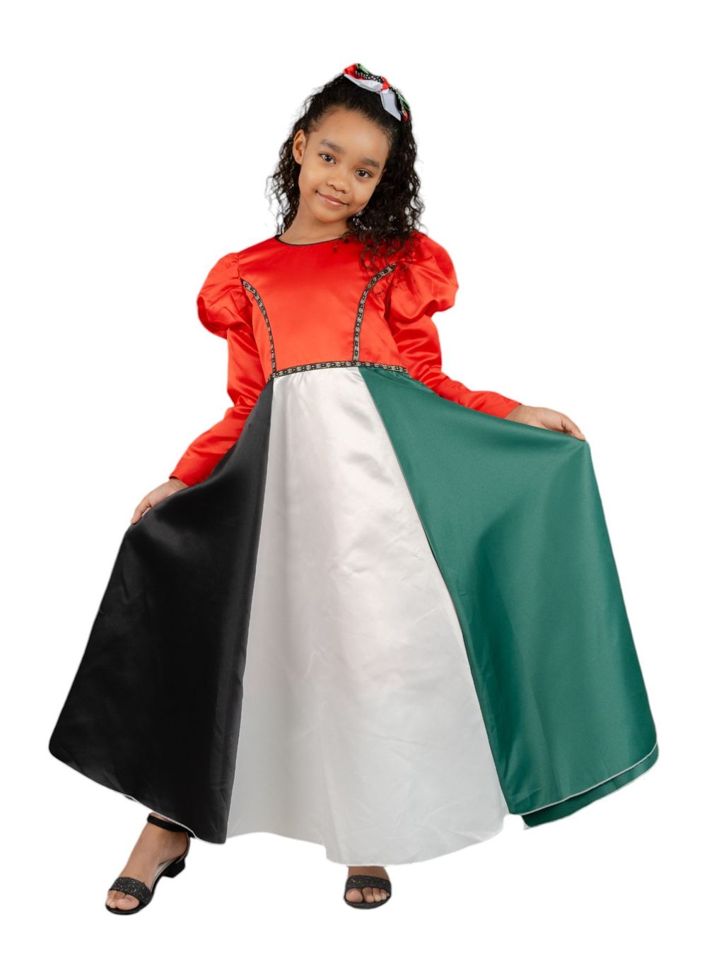 D' Daniela Uae National Long Sleeve Dress - Aya Collection