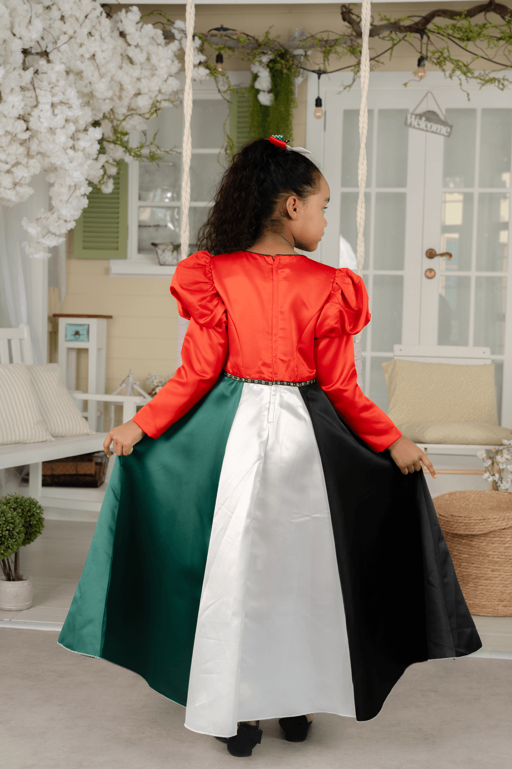 D' Daniela Uae National Long Sleeve Dress - Aya Collection