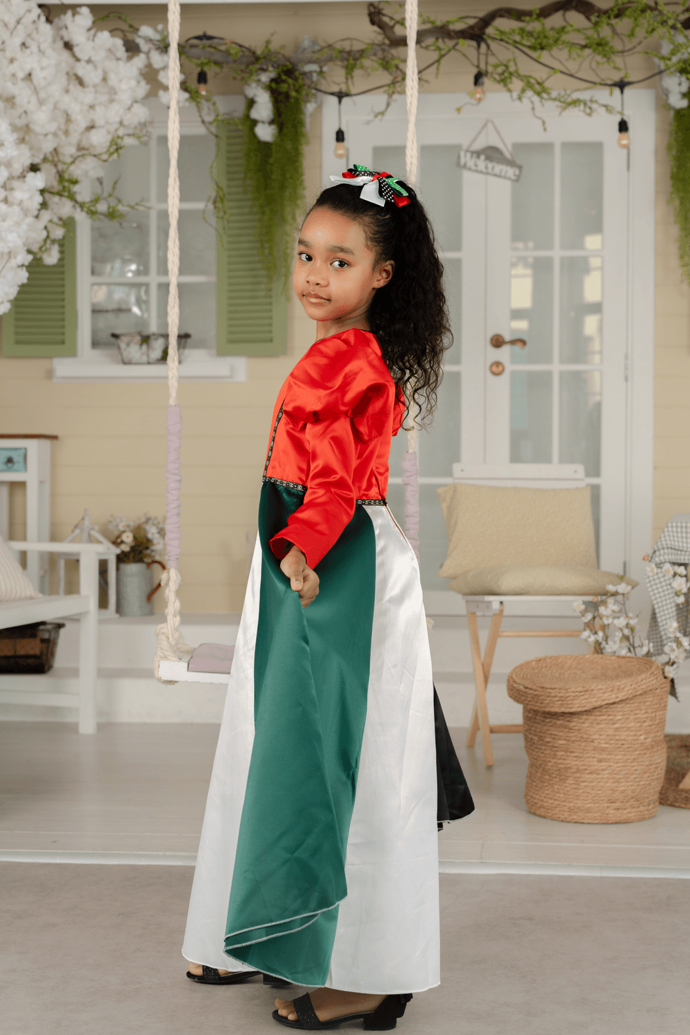 D' Daniela Uae National Long Sleeve Dress - Aya Collection