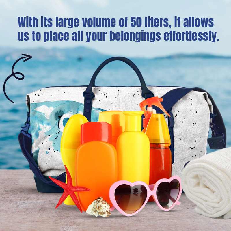 Anemoss - Travel Tote Bag - 50L - Fish