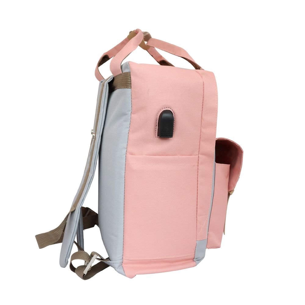 Biggdesign - Cats Laptop Backpack - Pink - 14-Inch