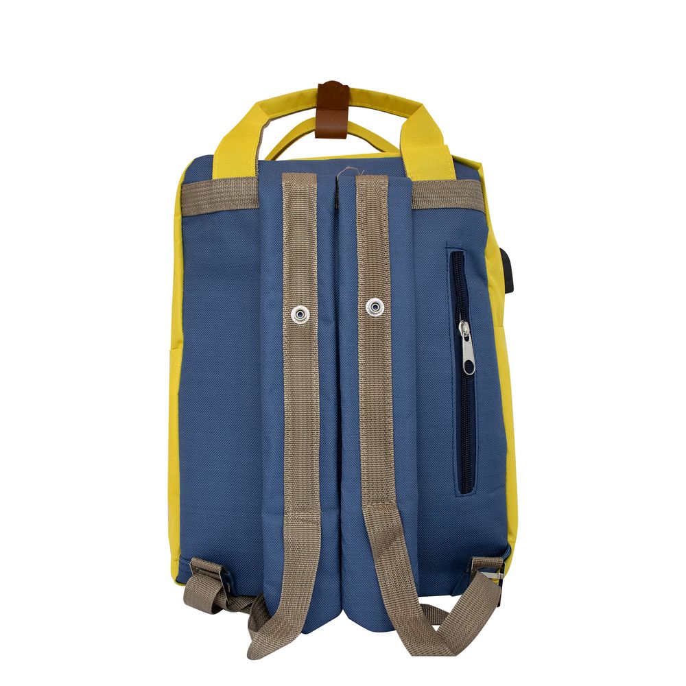Biggdesign - Dogs Laptop Backpack - Yellow - 14-Inch