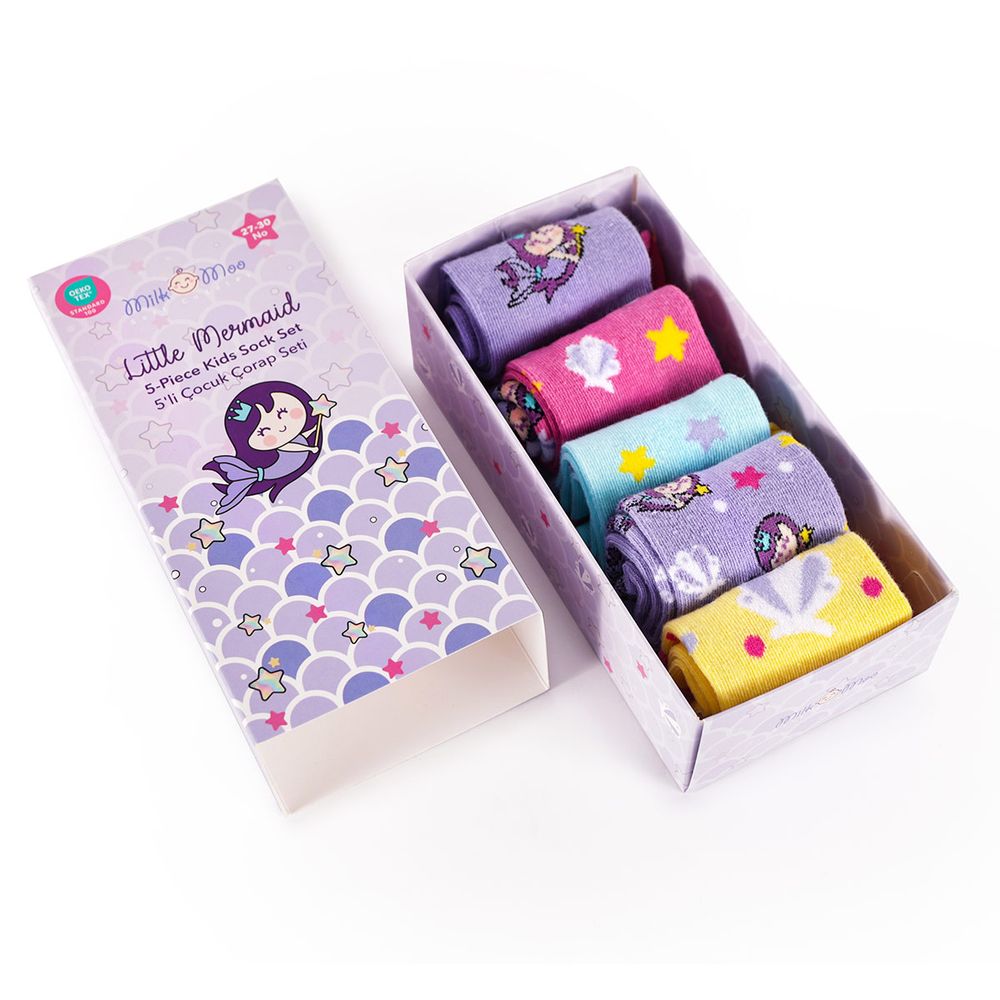 Milk&moo Kids Socks Little Mermaid - Pack of 5