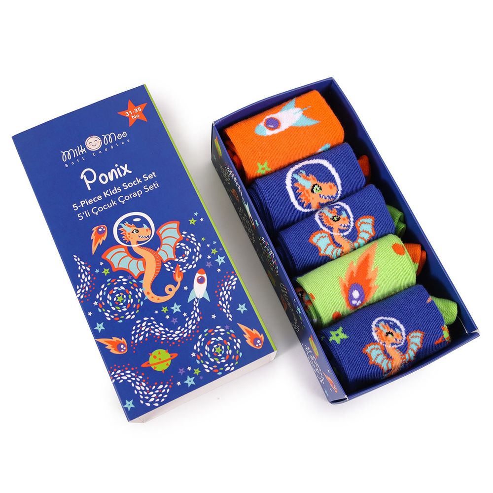 Milk&moo Kids Socks Ponix - Pack of 5