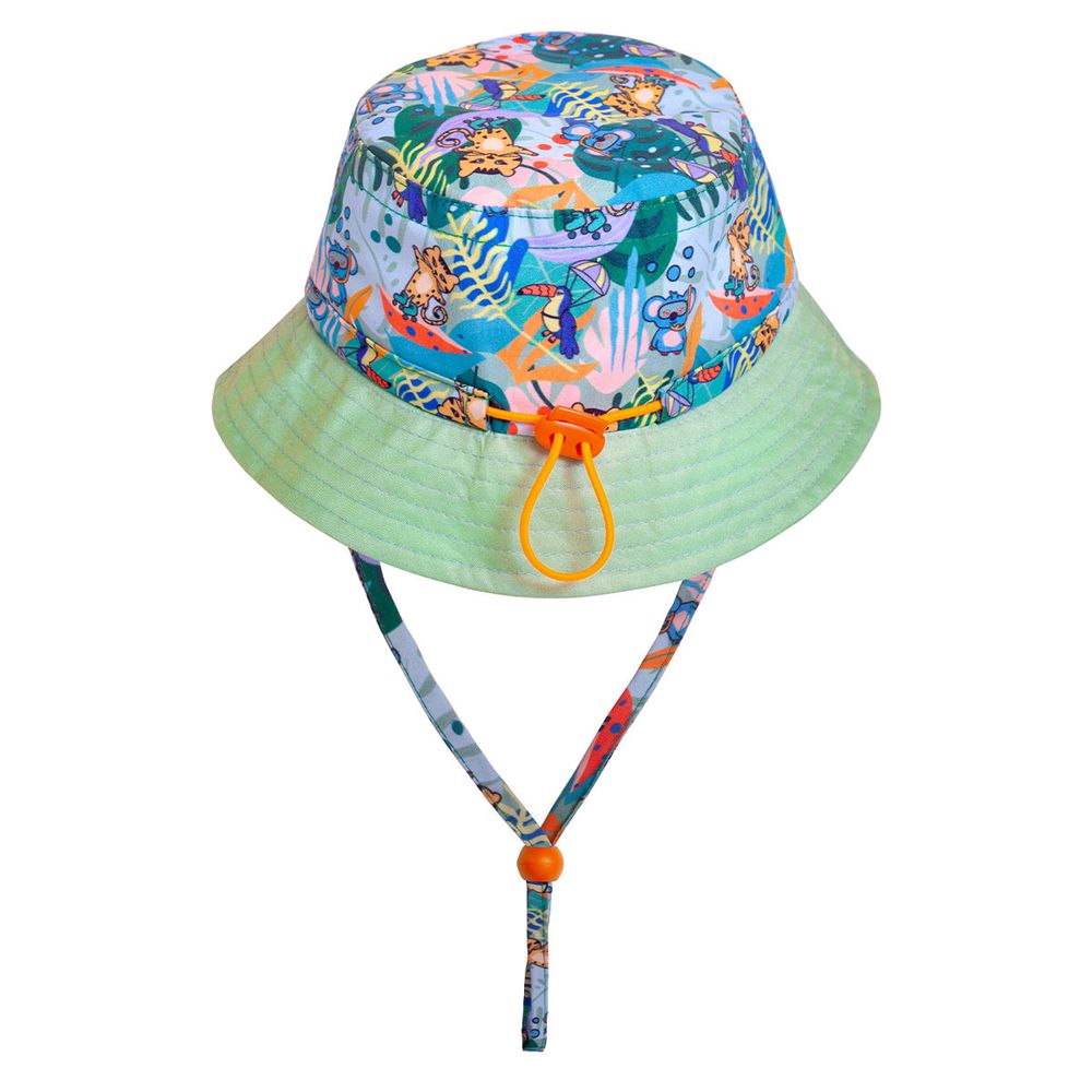 Milk&moo Kid's Hat Jungle Friends - Green