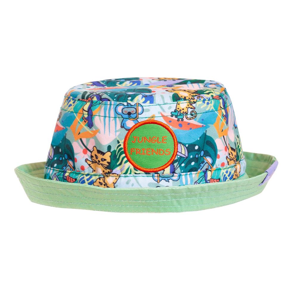 Milk&moo Kid's Hat Jungle Friends - Green