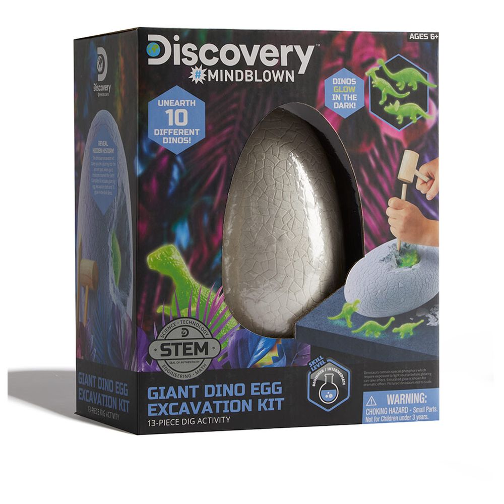 Discovery - Mindblown Giant Dino Egg Excavation Kit - 13 Pcs