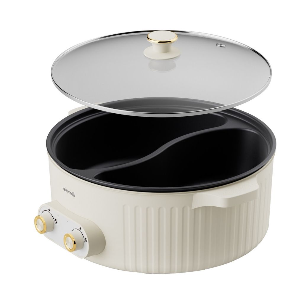 Deerma Multifunctional Electric Pot Cooker - Beige - 6 L