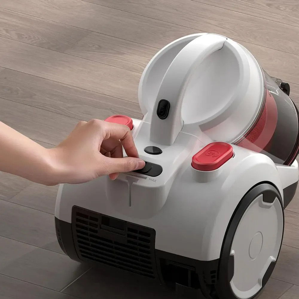 Deerma - Horizontal Canister Vacuum Cleaner - White - 1800 W