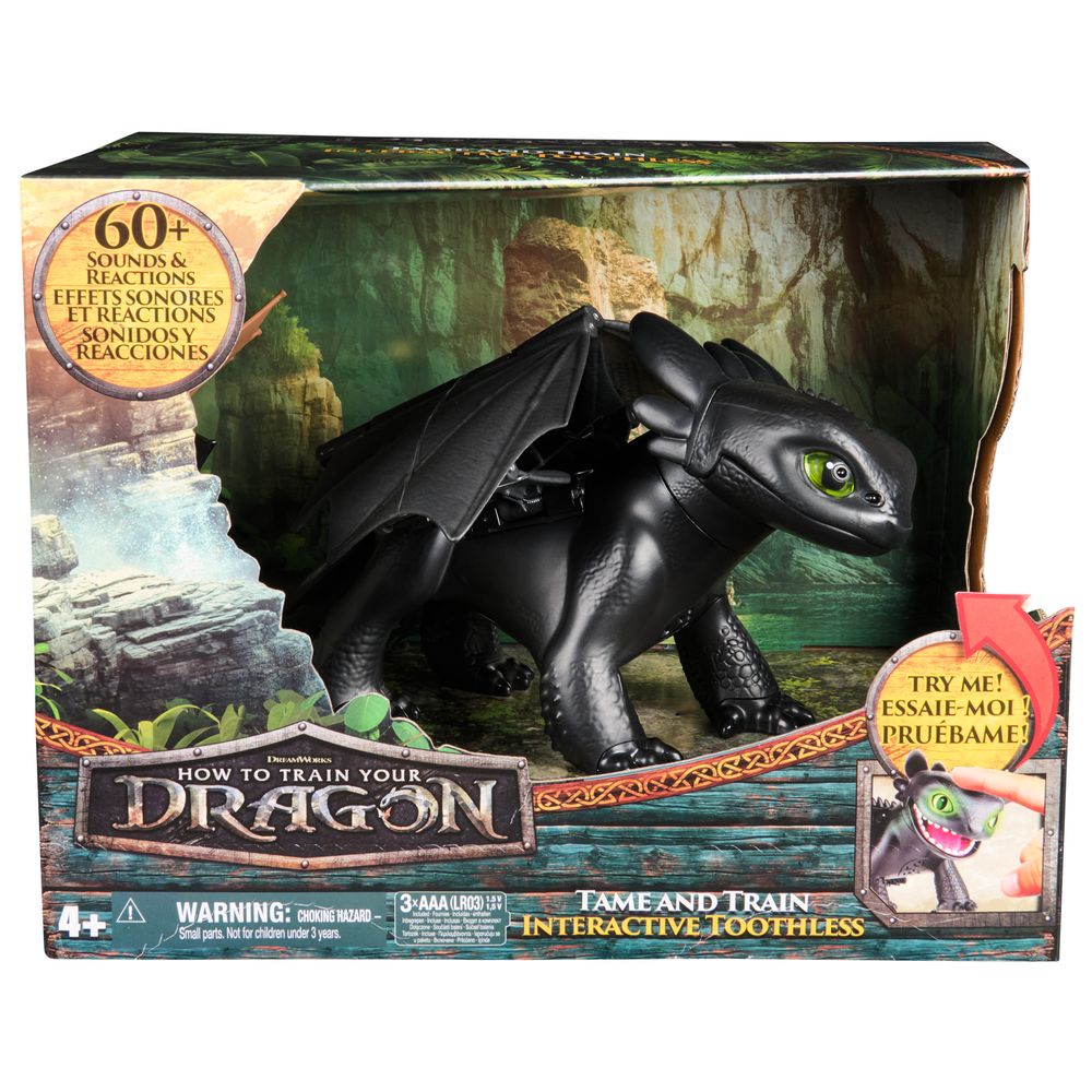 Spin Master - Tame & Train Interactive Toothless Dragon - 10-Inch