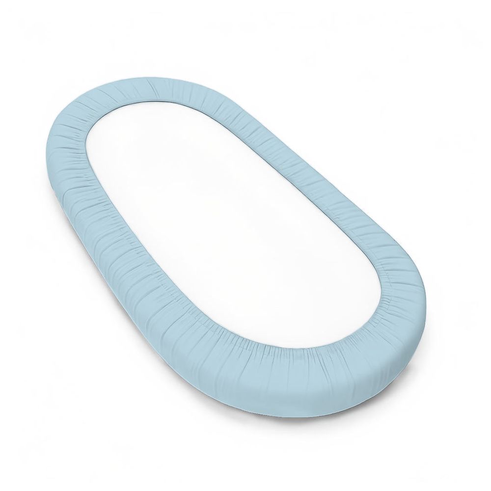 Fancy Fluff - Fitted Sheet For Stokke Sleepi Bed V3 - Blue