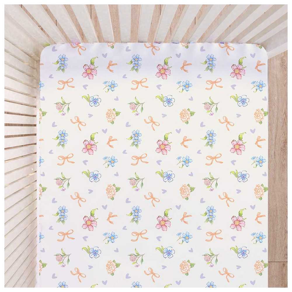 Fancy Fluff Organic Cot Bed Sheet