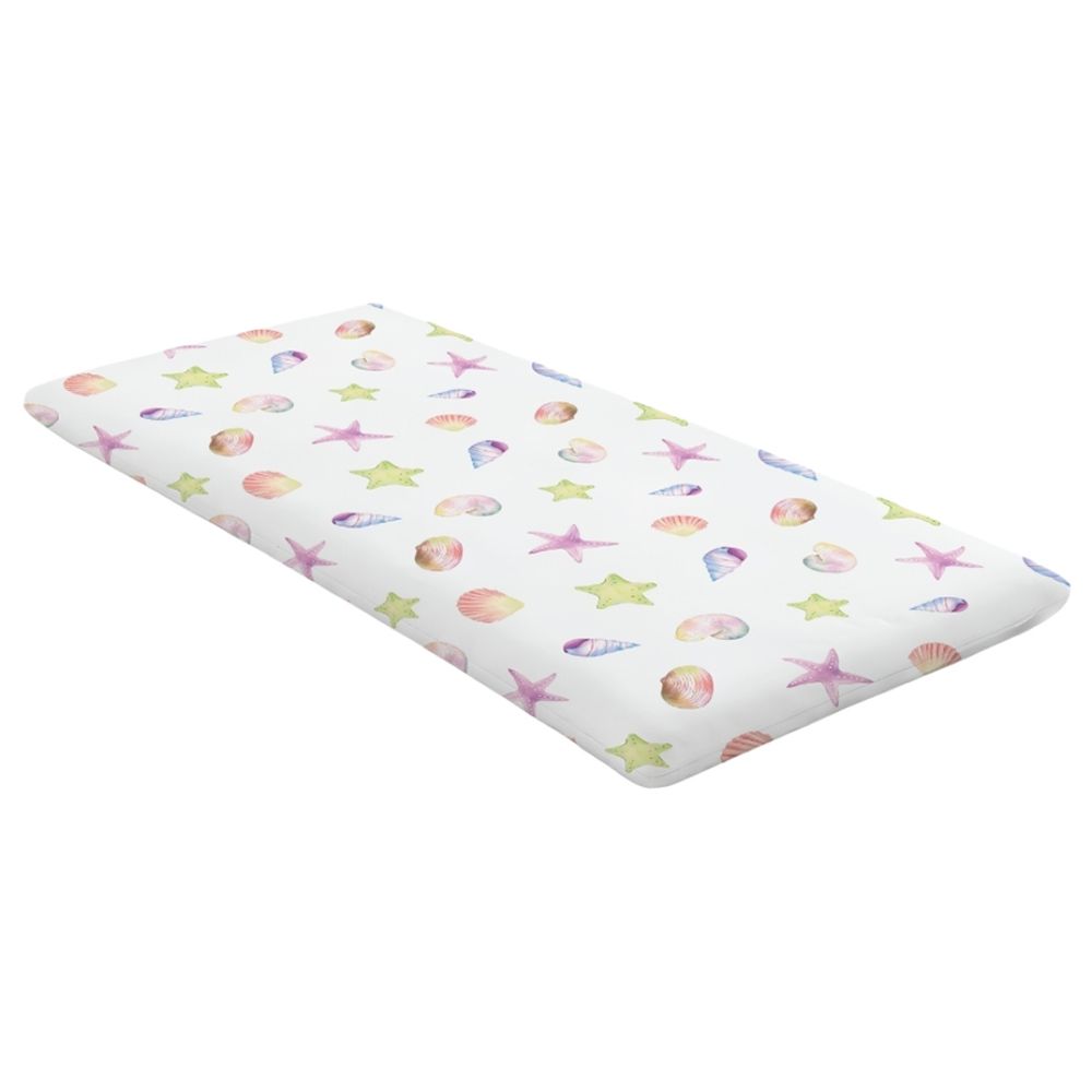 Fancy Fluff - Fitted Sheet for Chicco Next2Me Forever Crib - Sea Fantasy