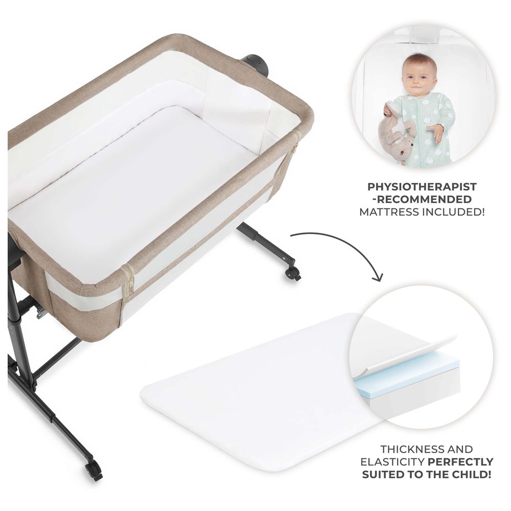 Kinderkraft - 2-in-1 Nestee Up Co-Sleeper Crib