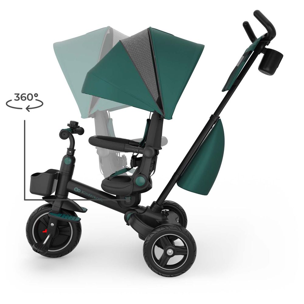 Kinderkraft - Spinstep 2 Plus 5-in-1 Tricycle 9m-5Y - Green