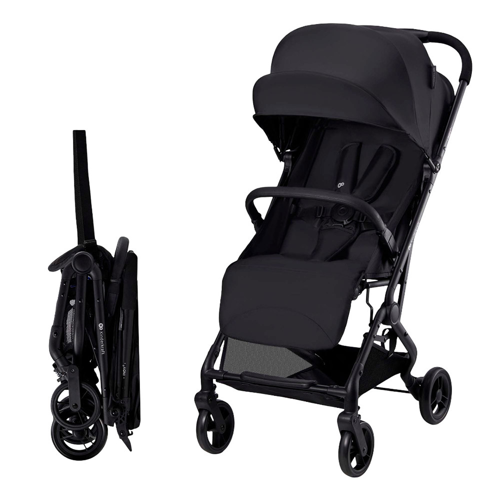 Kinderkraft - Indy 3 Compact One Hand Fold Stroller 0-15kg - Urban Grey