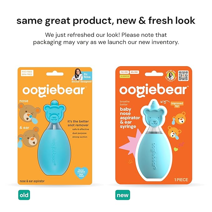 Oogiebear - Baby Nose Aspirator & Ear Syringe - Blue