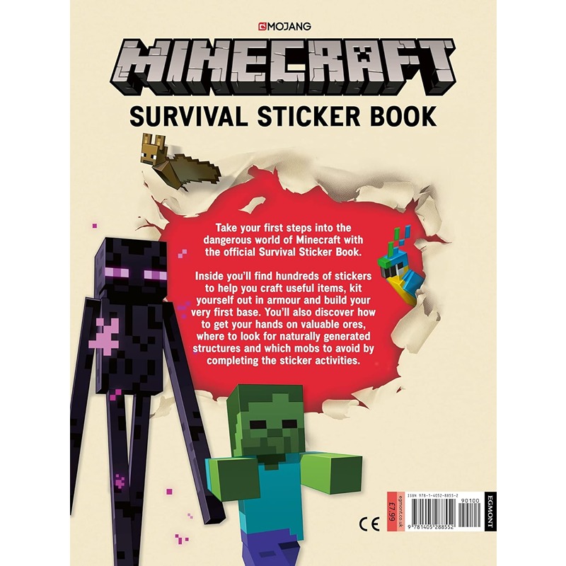 Minecraft Survival Sticker Book