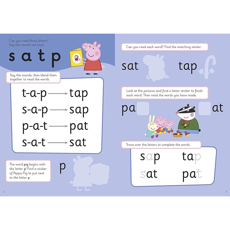 Peppa Pig: First Phonics Sticker Activity Book