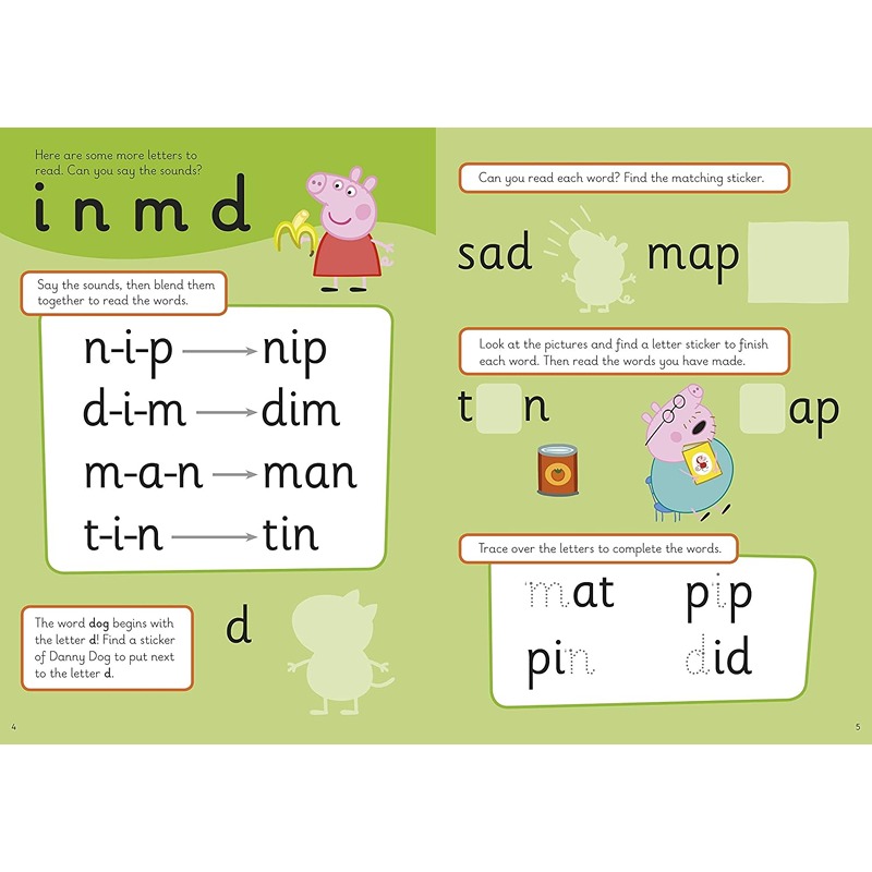 Peppa Pig: First Phonics Sticker Activity Book