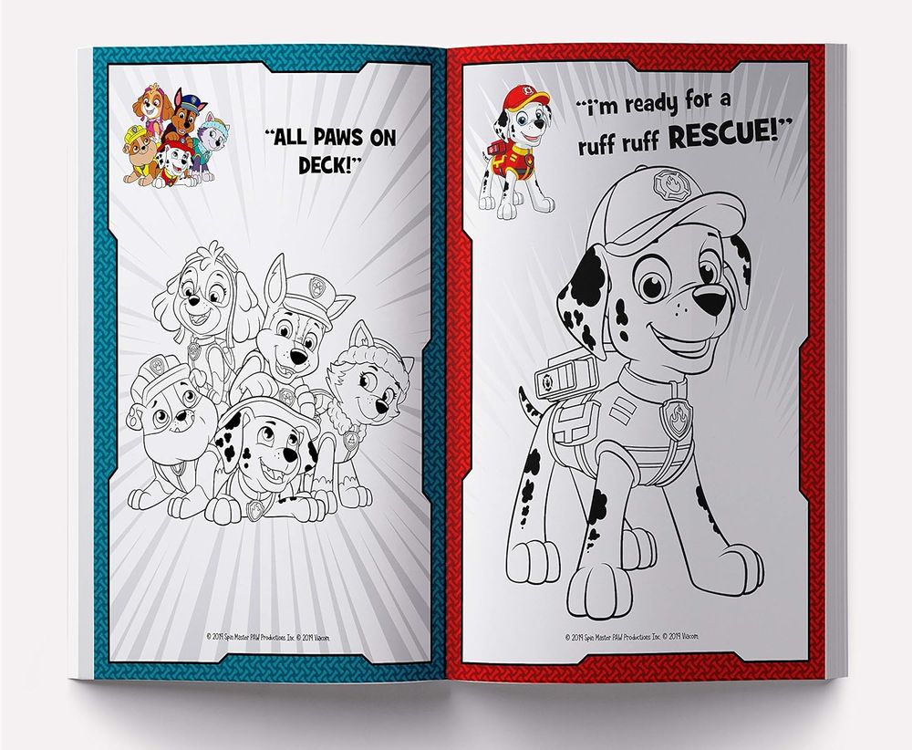 Ready For Action! : Paw Patrol Giant Coloring Book For Kids