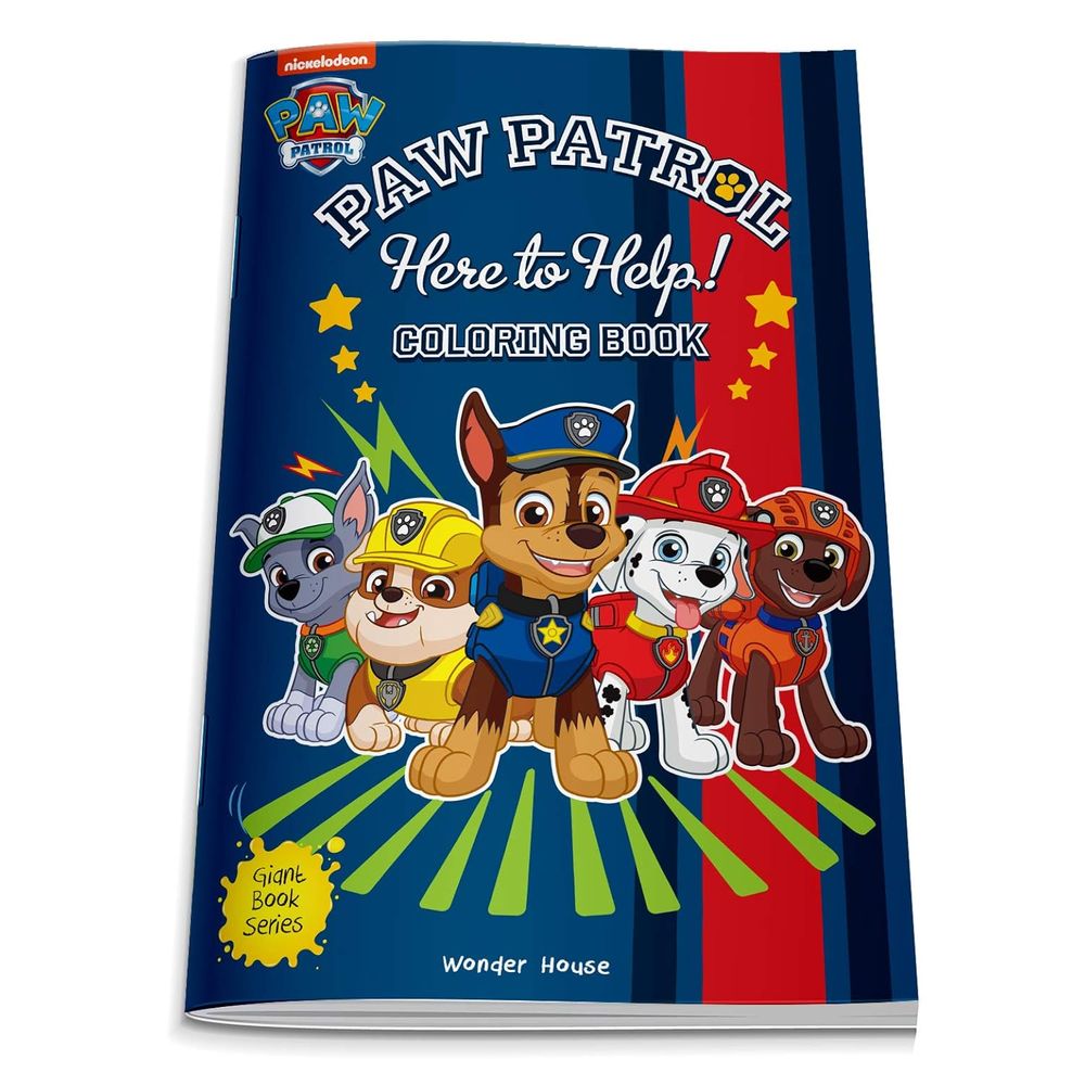 Here To Help! : Paw Patrol Giant Coloring Book For Kids