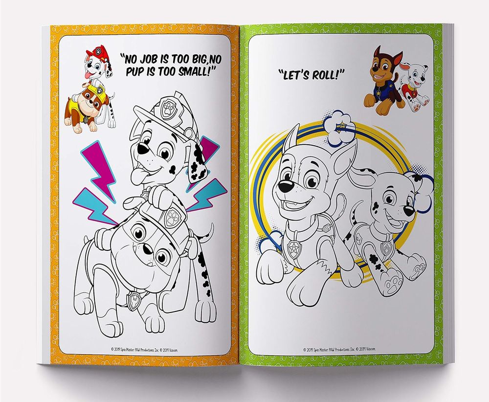 Here To Help! : Paw Patrol Giant Coloring Book For Kids