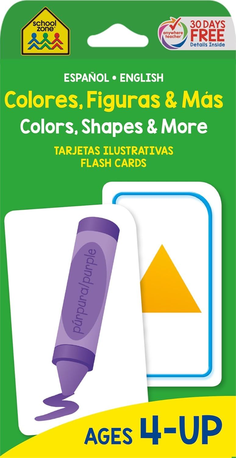 Colors, Shapes And More Flash Cards