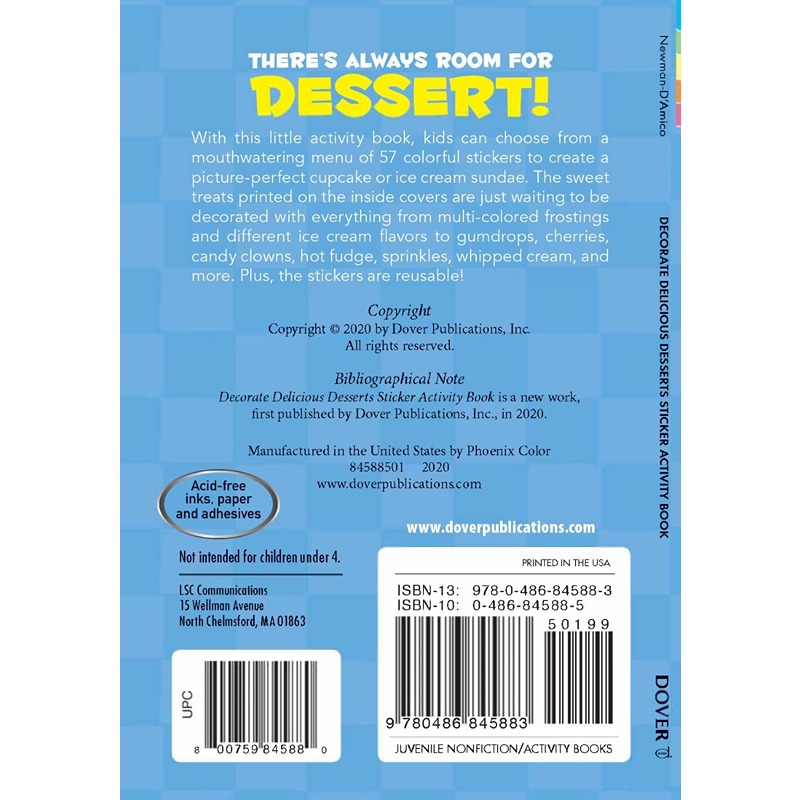 Decorate Delicious Desserts Sticker Activity Book