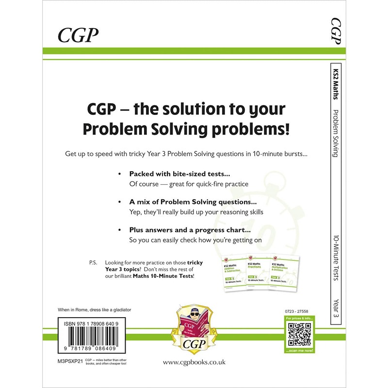 KS2 Maths 10-Minute Tests: Problem Solving Year 3