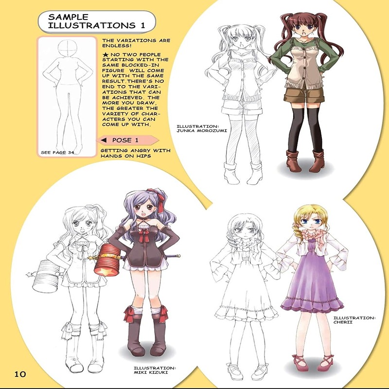 Drawing Basic Manga Characters Book