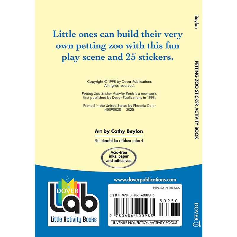 Petting Zoo Sticker Activity Book