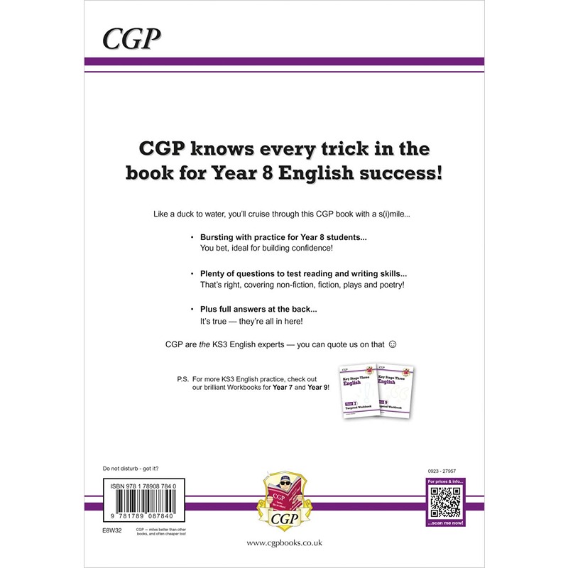 KS3 English Year 8 Targeted Workbook With Answers