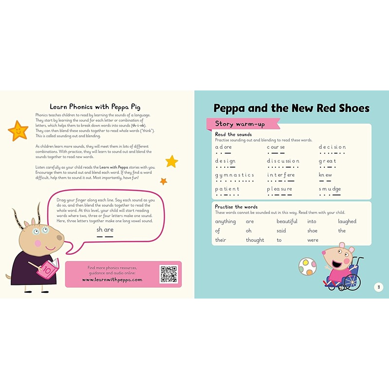 Learn With Peppa Pig Level 5 Book 10: Peppa And The New Red Shoes Phonics Reader